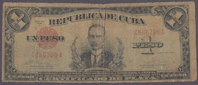 Kuba - 1 peso 1936 (G-VG)