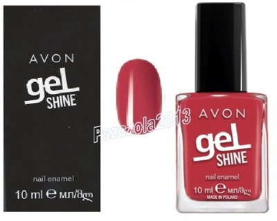 AVON Gel Shine Lakier paznokci żelowy UNIKAT jak hybryda 7 dni FLUSHED