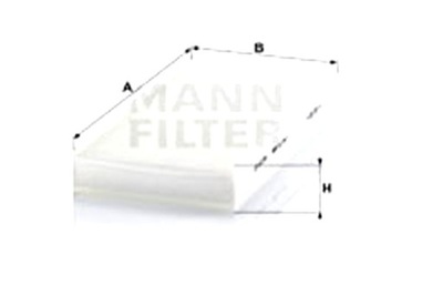 MANN-FILTER FILTRO CABINAS CITROEN JUMPY FIAT SCUDO PEUGEOT EXPERT  