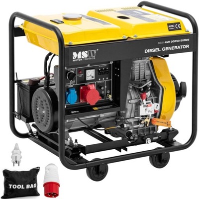 Agregat prądotwórczy generator prądu Diesel 12.5 l 230/400 V 5000 W AVR