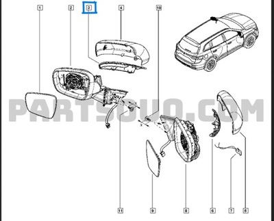 Корпус дзеркало renault koleos ii фото №1