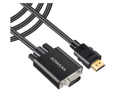 AONMUKA Kabel HDMI do VGA 1,8 m