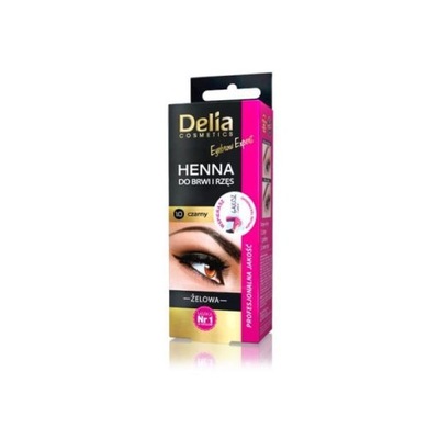 Delia Henna żelowa do brwi i rzęs 1.0 czarna 15ml