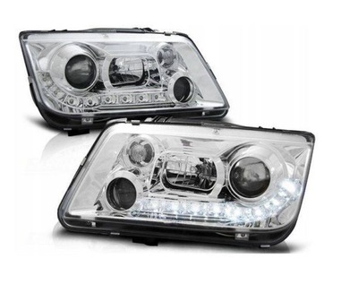 Фари передні vw bora хром daylight фото №1