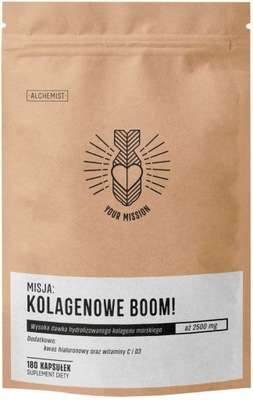 MISJA: Kolagenowe BOOM! 2500 mg kolagenu 180 kaps Alchemist