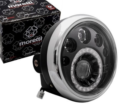 Reflektor lampa LED homologacja E4/E24 do motocykla, motoroweru MORETTI