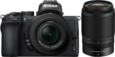 Aparat fotograficzny Nikon Z50 + Nikkor Z DX 16-50VR + Z DX 50-250VR