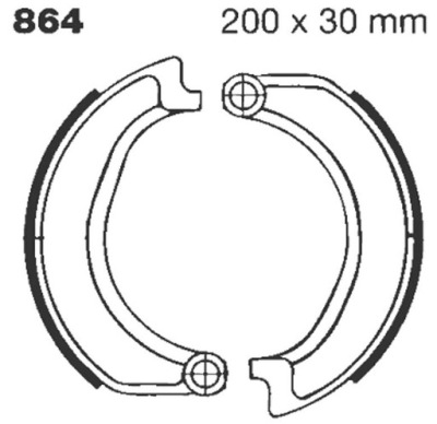 КОЛОДКИ ТОРМОЗНЫЕ EBC BMW R50 R60 R75 