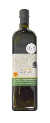 Smaczna Grecka Oliwa z Oliwek Extra Virgin 1L <0,5% kw 0,3% PDO GR ESTATE