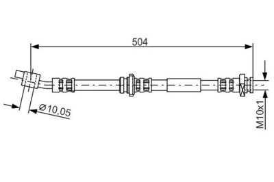 CABLE DE FRENADO ELÁSTICO NISSAN PARTE DELANTERA ALMERA TINO 00-06 PR 1987476996  