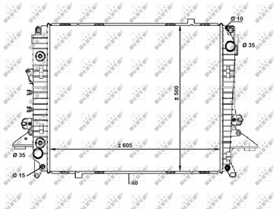 РАДИАТОР LANDROVER DISCOVERY 2,7TD 04- NRF58463