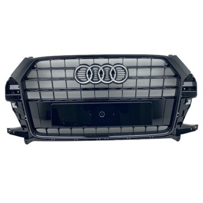 NUEVO ORIGINAL REJILLA REJILLA DE RADIADOR AUDI Q3 8U RESTYLING S LINE BLACK  