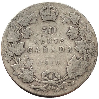 86684. Kanada - 50 centów - 1910r. - Ag