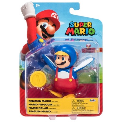 Super Mario: Figurka Mario Pingwin, moneta (40824)