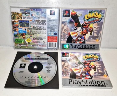 Gra Crash Bandicoot 3: Warped PSX 3XA ZADBANA PŁYTA