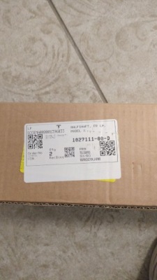 Tesla model s x привідний вал w kratę перед ліва 1027111-00-d фото №1