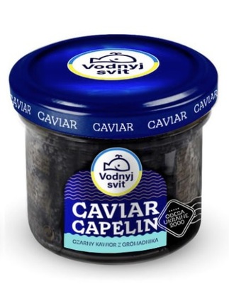 Kawior z Gromadnika czarny Kaviar Capelin 100 g