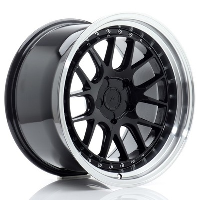 JAPAN RACING JR40 18X10,5 ET15-22 BLANK BLACK MACHINED LIP D'UNE PIÈCES + CERAMIKA - milautoparts-fr.ukrlive.com