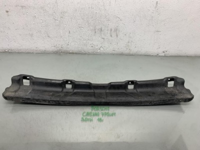 Молдинг защита пластик бампера задняя porsche cayenne ii 7p5 lift фото №1