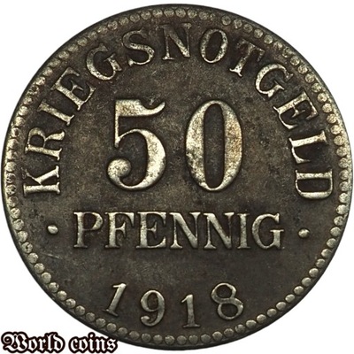 50 PFENNIG 1918 NOTGELD BRUNSZWIK