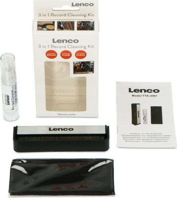 Lenco 3-in-1 Record Cleaning Kit zestaw czyszczący