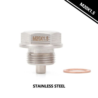 Stainless steel Magnetic Oil Drain Plug - Compatible with Engine and~23101