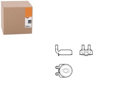 Nrf 31739 радиатор масла, масло двигательный фото №1