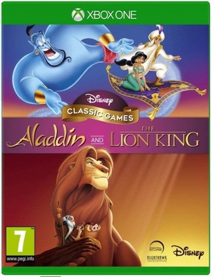 2 GRY Aladdin The Lion King ALADYN KRÓL LEW DISNEY