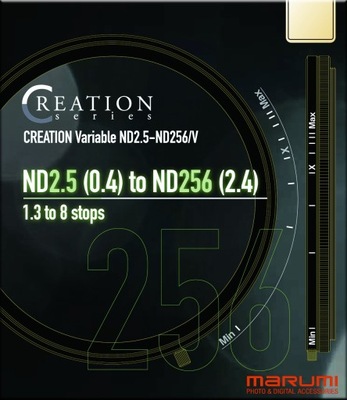 MARUMI FILTR Creation Video Vari ND 2.5-256 82 mm
