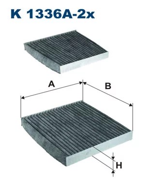 K1336A-2X FILTER CABINS CARBON  