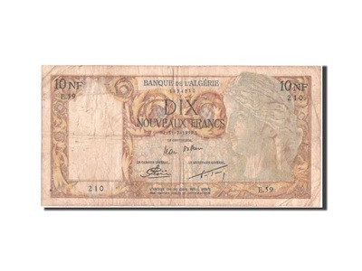 Banknot, Algieria, 10 Nouveaux Francs, 1959, VF(20