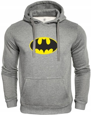 Męska Bluza Batman szara M