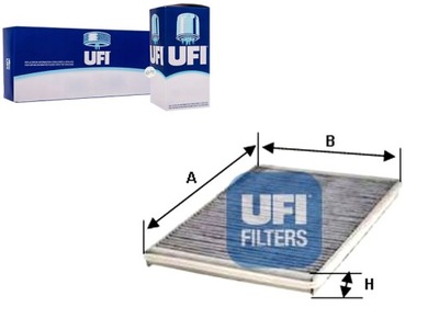 FILTRO DE CABINA BMW E53 X5 00- DE CARBON UFI  