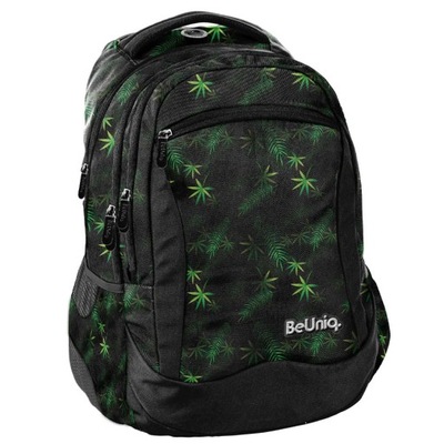 PLECAK SZKOLNY BEUNIQ GREEN ZIELONE LIŚCIE UNISEX