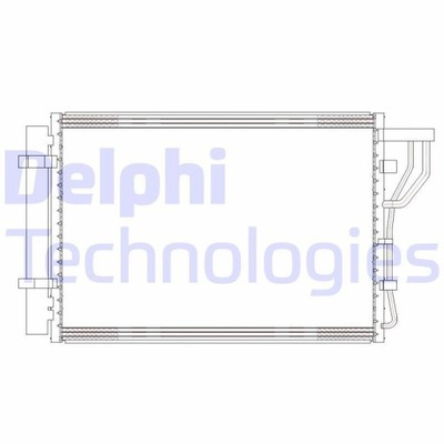 DELPHI CF20302 КОНДЕНСАТОР, КОНДИЦІОНЕР