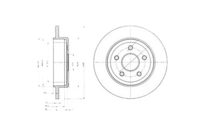 DELPHI DISCOS DE FRENADO 2 PIEZAS JEEP COMMANDER 4.7 V8  