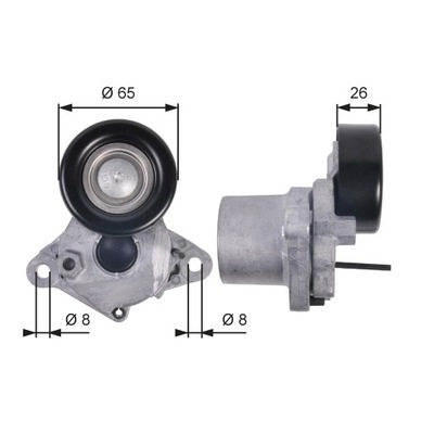 Натяжитель ремень поликлиновый hyundai accent iii accent iv elantra iv elant фото №1