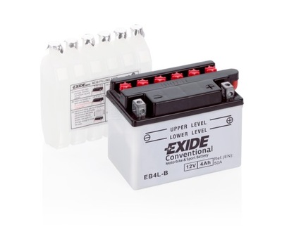 АККУМУЛЯТОР МОТОЦИКЛЕТНЫЙ EXIDE EB4L-B YB4L-B 12V 4AH 50A P+