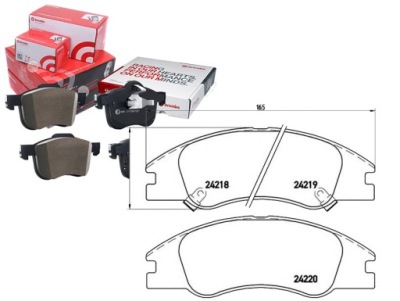 Brembo тормозные колодки тормозные kia cerato 04- с датчик. bre фото №1