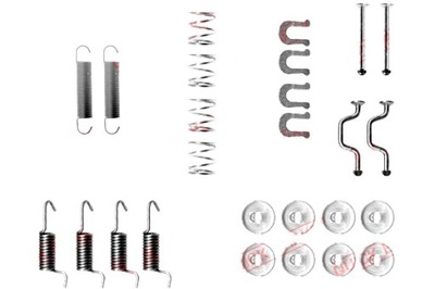 QUICK BRAKE КОМПЛЕКТ МОНТАЖНЫЙ КОЛОДОК ТОРМОЗНЫХ AKEBONO LEXUS RX