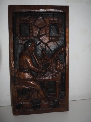 Obraz rzeźba drewniana