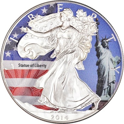 Moneta, USA, Silver Eagle, Dollar, 2014, Philadelp