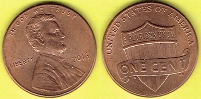 USA 1 Cent 2016 r.