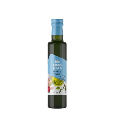 Oliwa Agrocreta z czosnkiem w butelce 250ml