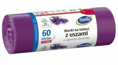 STELLA WORKI NA ŚMIECI Z USZAMI 60L/16sztuk ZAPACH