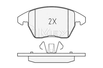 MEYLE КОЛОДКИ HAM. CITROEN P. C4 2,0 04-11