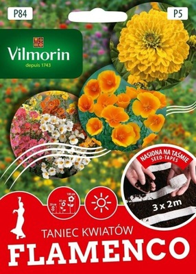 @Kwiaty-na taśmie "Flamenco" 3*2m* Vilmorin Premium