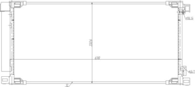 Радіатор кондиціонера конденсатор hart 645 315 фото №1