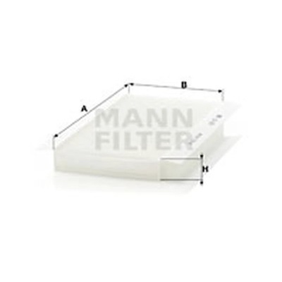 FILTR, VENTILACIÓN PRZESTRZENI PASAZERSKIEJ MANN-FILTER CU 3337  