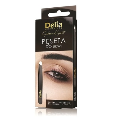 DELIA Eyebrow pęseta do brwi Czarna